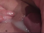 Close up pov sex tape rubbing cock and creamy pussy wife heavy breathing